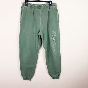 Vintage 90s Rip Curl Surfing Surfer Green Logo Sweats Medium